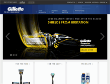Tablet Screenshot of gillette.com.au