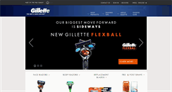 Desktop Screenshot of gillette.co.in