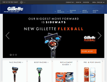 Tablet Screenshot of gillette.co.in