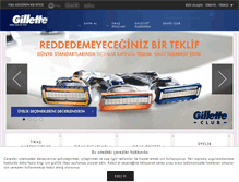 Tablet Screenshot of gillette.com.tr