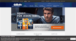 Desktop Screenshot of gillette.de