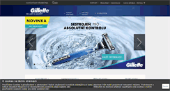 Desktop Screenshot of gillette.cz