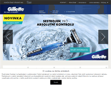 Tablet Screenshot of gillette.cz